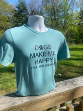 Load image into Gallery viewer, Unisex "Dogs Happy"- Sage Crew Neck