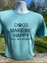 Load image into Gallery viewer, Unisex "Dogs Happy"- Sage Crew Neck