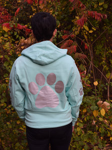 ADULT SMALL Mint Reflective Hoodie - CUSTOMIZE YOUR BREED