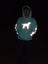 Load image into Gallery viewer, ADULT XL Mint Reflective Hoodie - CUSTOMIZE YOUR BREED