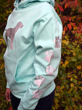 Load image into Gallery viewer, YOUTH LARGE Mint Reflective Hoodie - CUSTOMIZE YOUR BREED