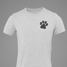 Load image into Gallery viewer, Unisex "Rescue Love" w/ Black Paw- Ash Grey