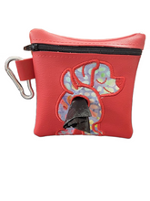 Load image into Gallery viewer, Appliqué Embroidery Poo Poo Bags - Red Pouch

