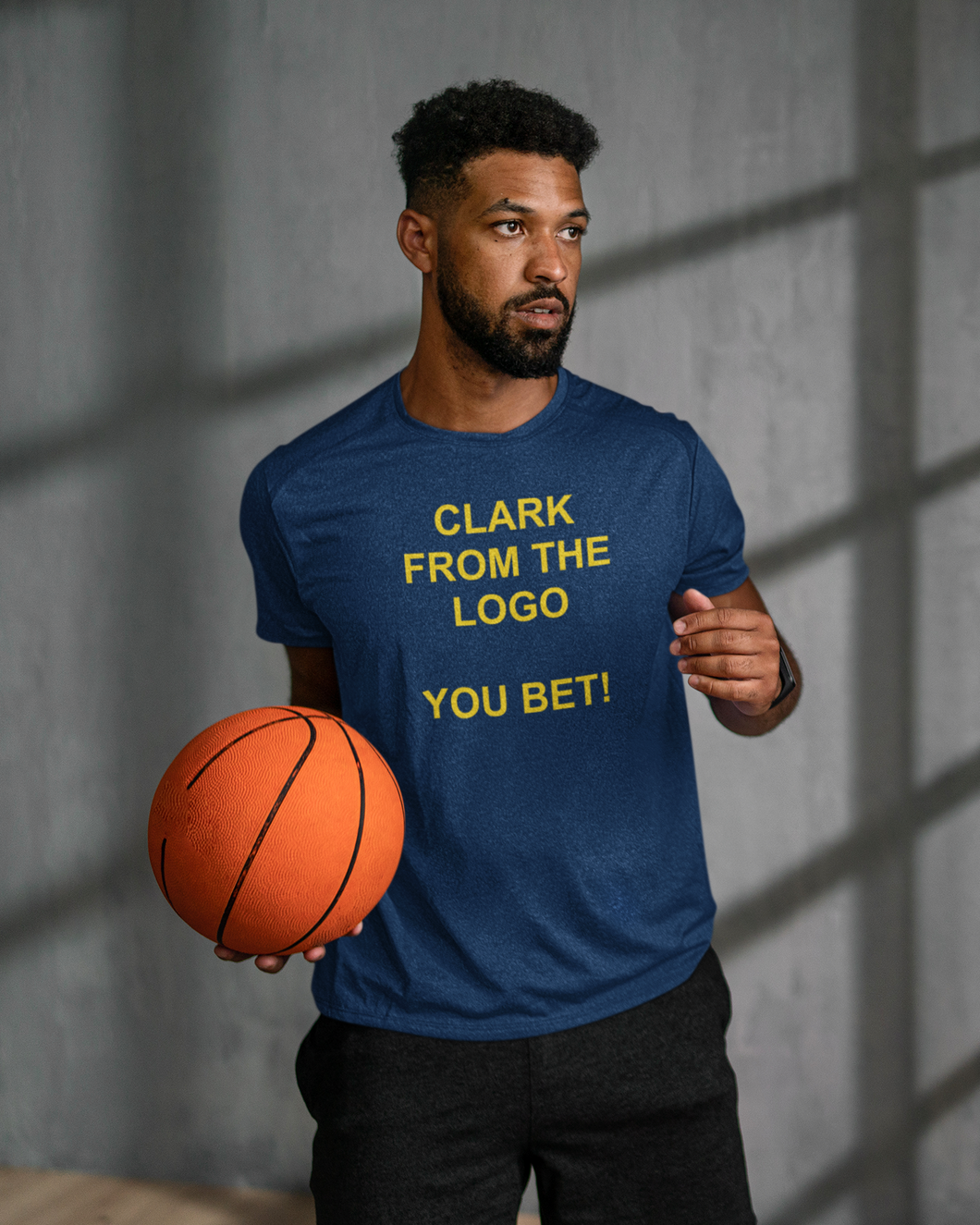 Clark From the Logo..You Bet! Navy Blue T-Shirt