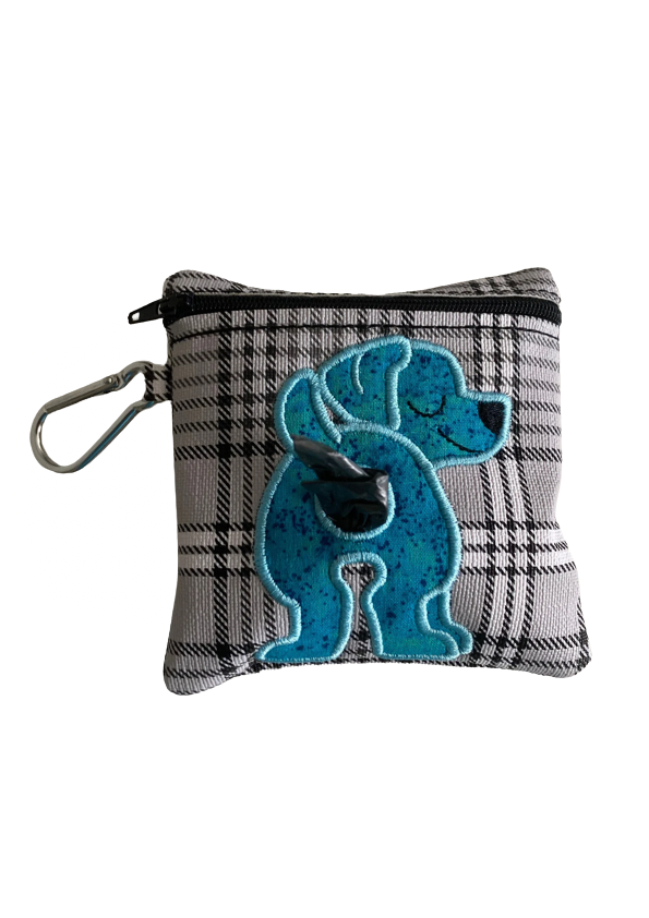 Embroidered Poo Poo Bags - Roll of Bags included