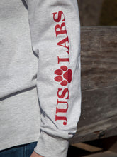 Load image into Gallery viewer, Black Lab w/ Red Collar-Long Sleeve-Ash Grey
