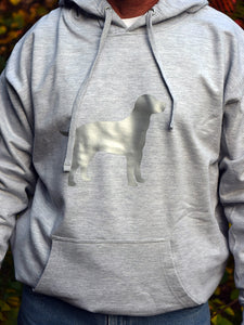ADULT XXL Ash Grey Reflective Hoodie - CUSTOMIZE YOUR BREED