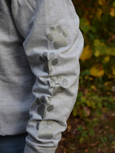 Load image into Gallery viewer, YOUTH MEDIUM Ash Grey Reflective Hoodie - CUSTOMIZE YOUR BREED
