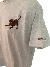 Load image into Gallery viewer, Chocolate Lab Short Sleeve - Ash Grey
