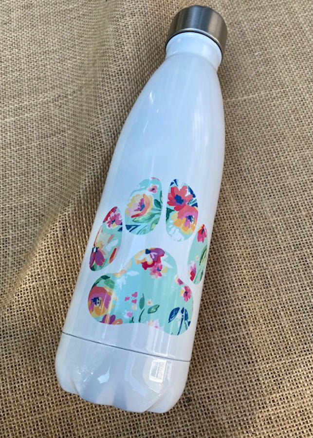 Colorful Paw Water Bottle