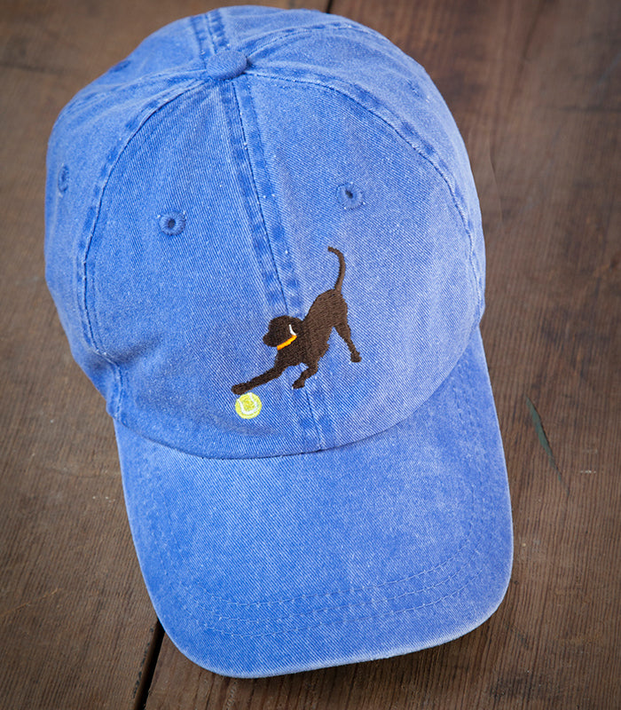 Denim Blue Embroidered Labrador Hats