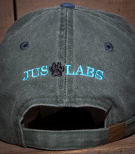 Load image into Gallery viewer, Olive w/ Blue Brim Embroidered Labrador Hats
