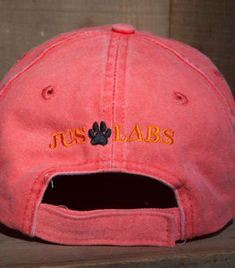 Coral Embroidered Labrador Hats