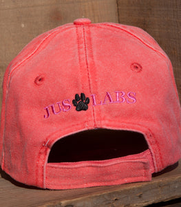 Coral Embroidered Labrador Hats