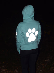 YOUTH LARGE Mint Reflective Hoodie - CUSTOMIZE YOUR BREED