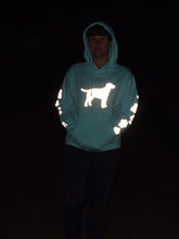 Load image into Gallery viewer, ADULT XL Mint Reflective Hoodie - CUSTOMIZE YOUR BREED
