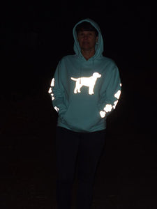 ADULT XL Mint Reflective Hoodie - CUSTOMIZE YOUR BREED
