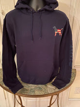 Load image into Gallery viewer, Navy Blue USA/ LAB LOVE Hoodie
